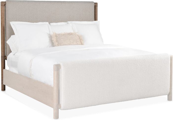 Hooker Furniture Bedroom Retreat King Upholstered Panel Bed