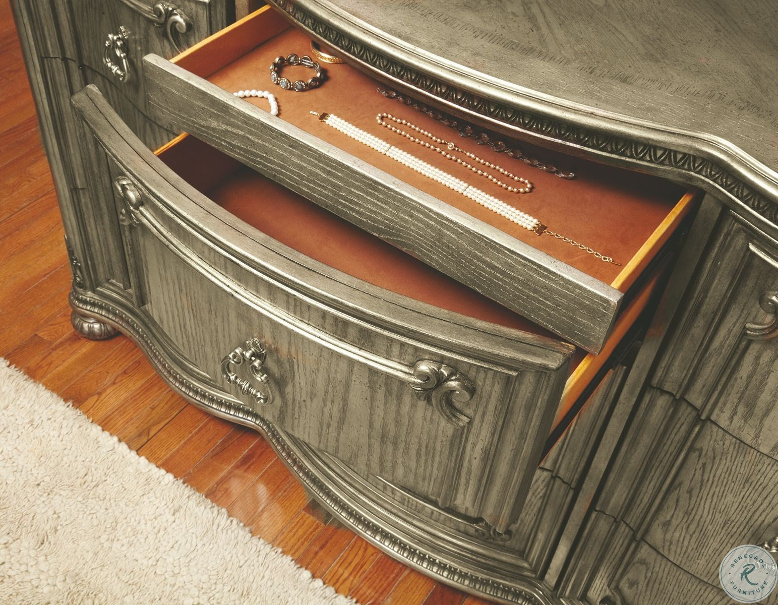 Seville Translucent Platinum Dresser by Avalon Furniture