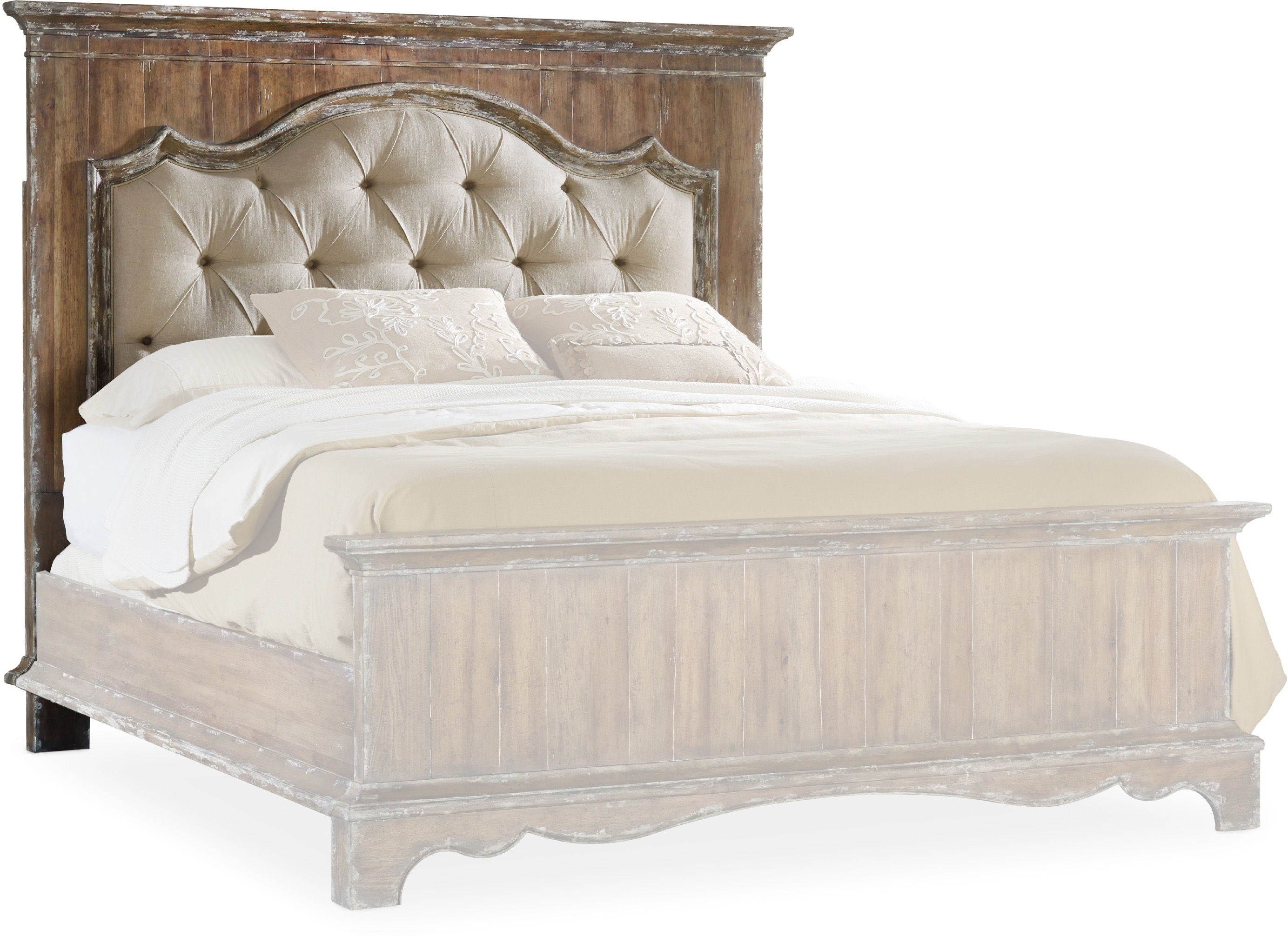 Hooker Furniture Bedroom Chatelet Upholstered Mantle Panel Headboard