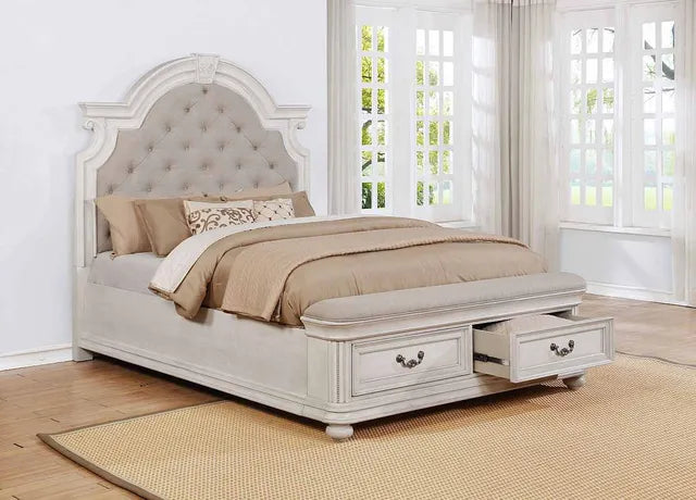 Avalon Furniture B162 White King Storage