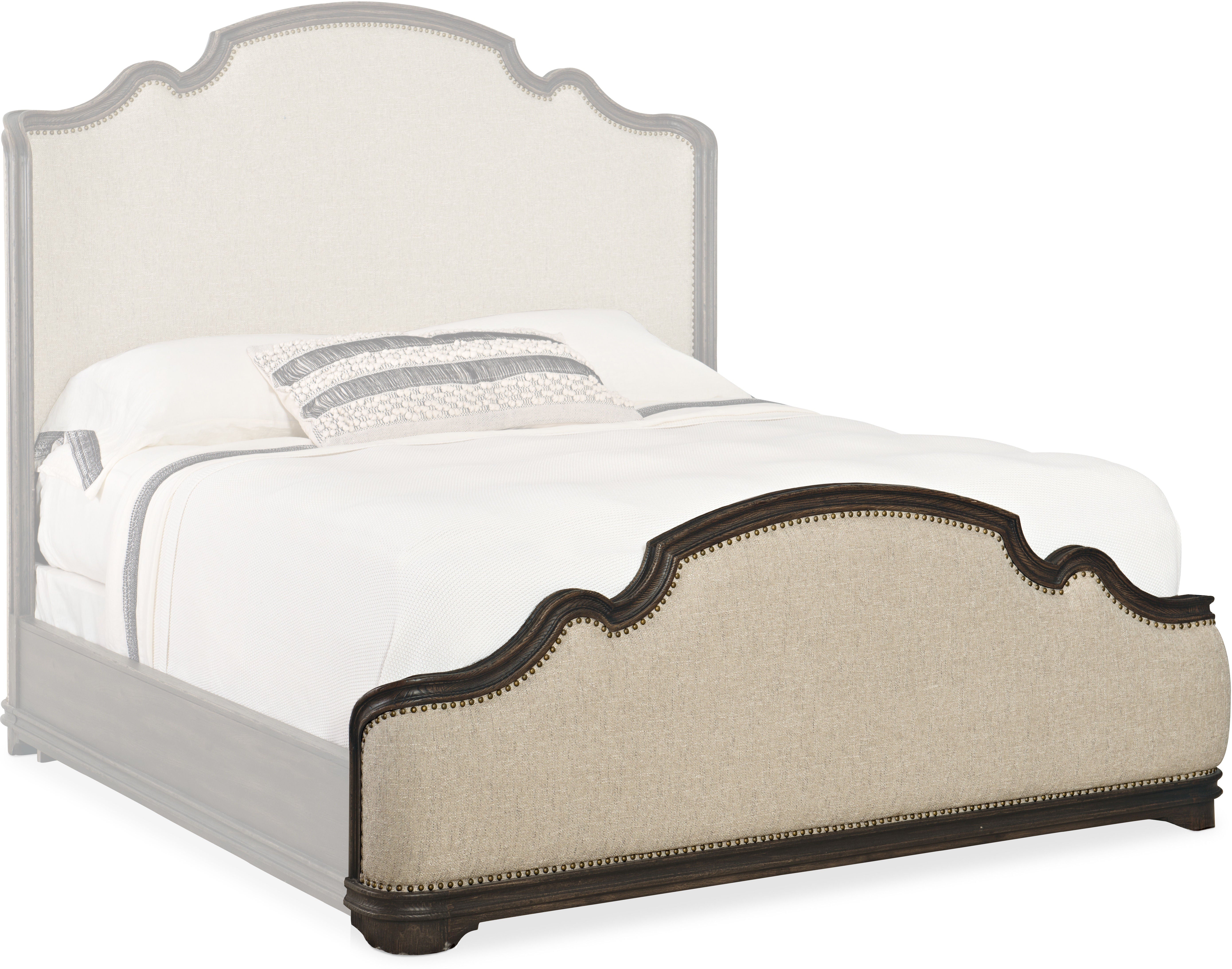 Hooker Furniture Bedroom La Grange Fayette 5/0 Upholstered Footboard