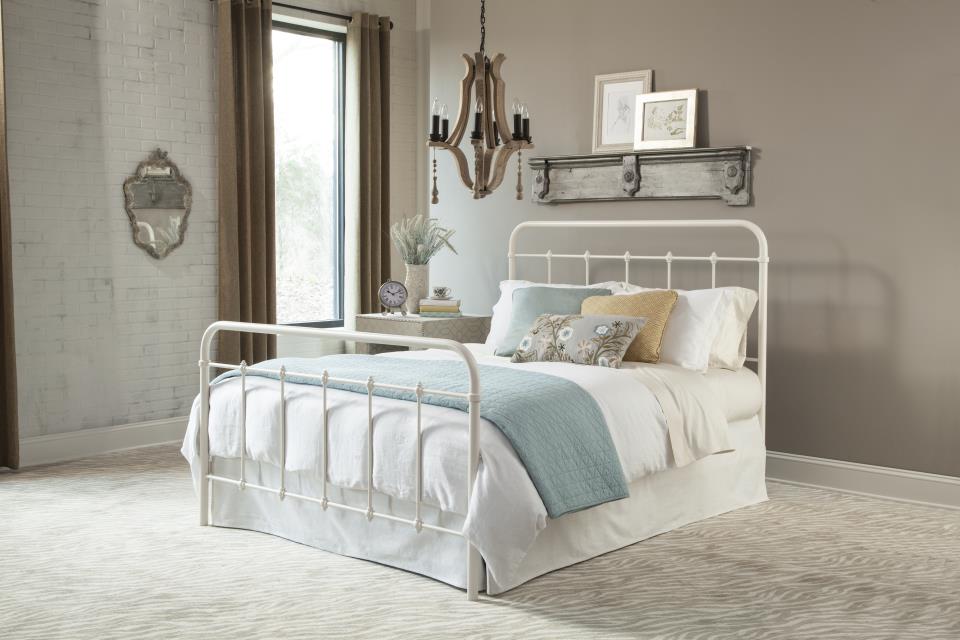 White Metal Bed Rails