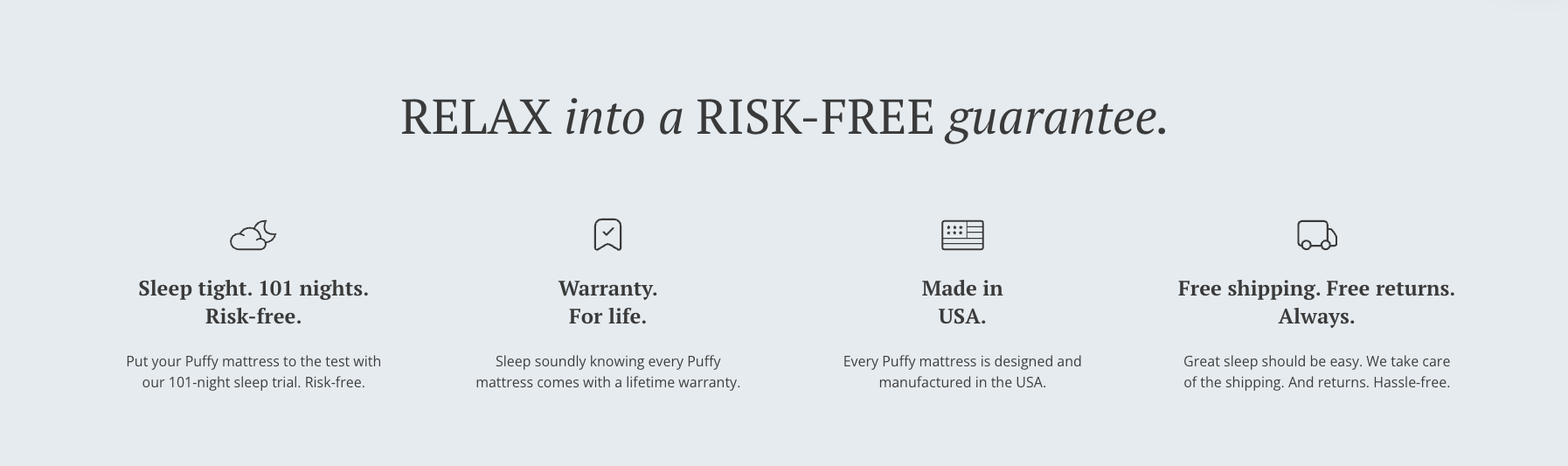 Relax into a Risk-Free Guarantee