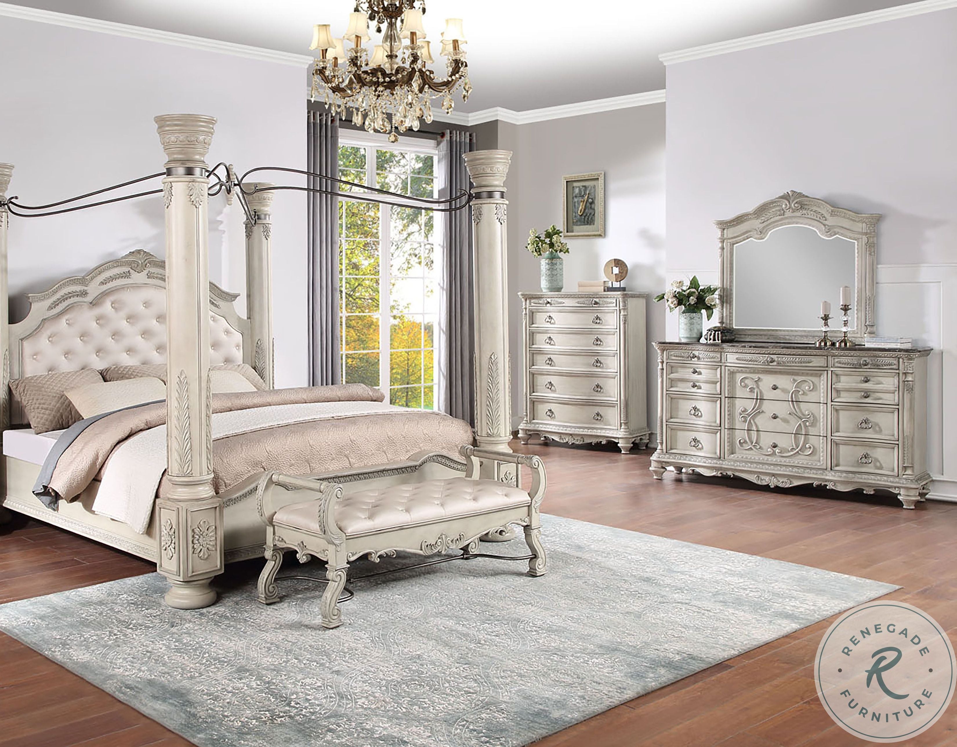 Dover Castle King Size Canopy Bed Frame By: Alabama Beds
