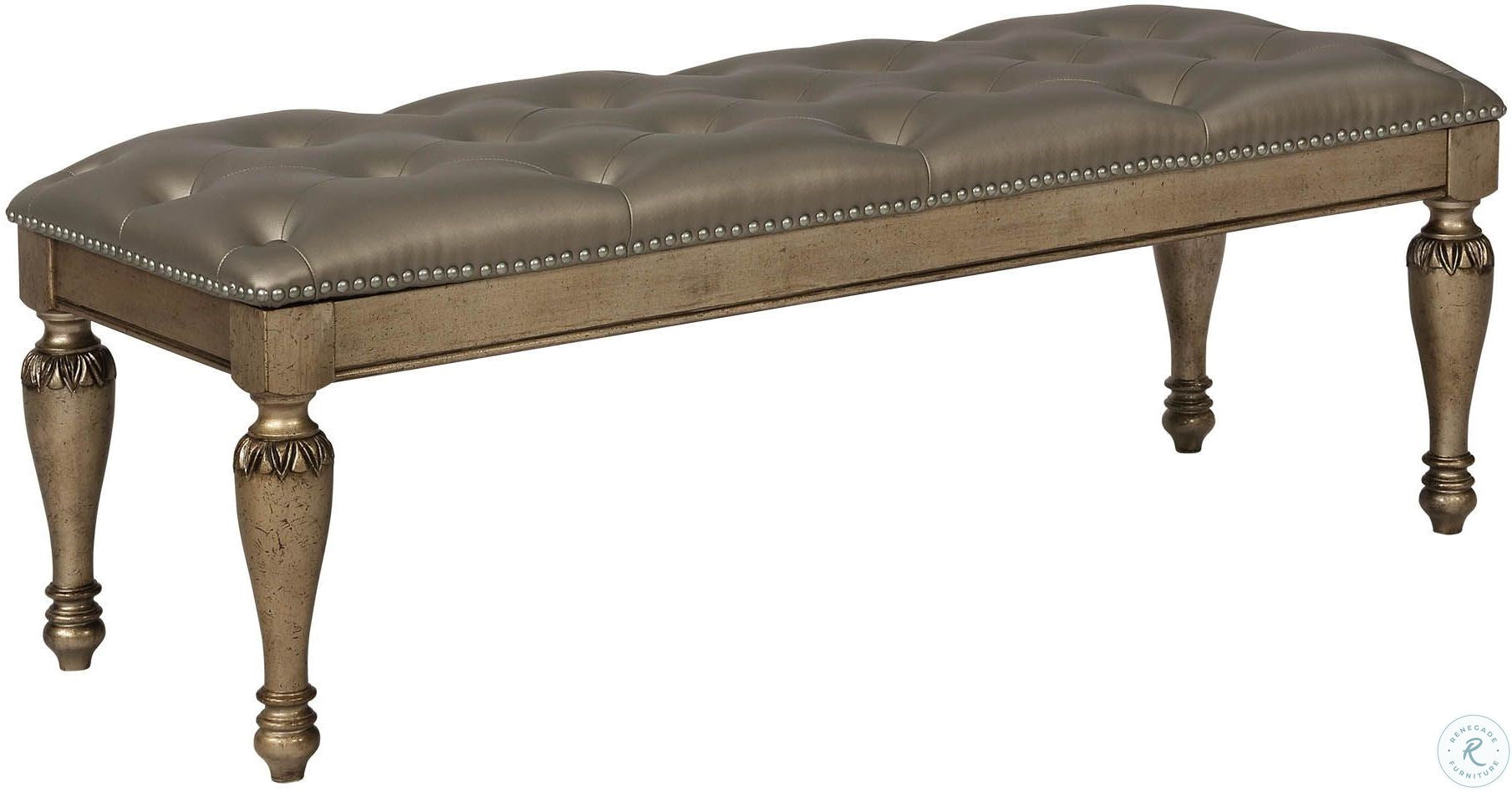 Seville Platinum Bed Bench by Avalon Furniture