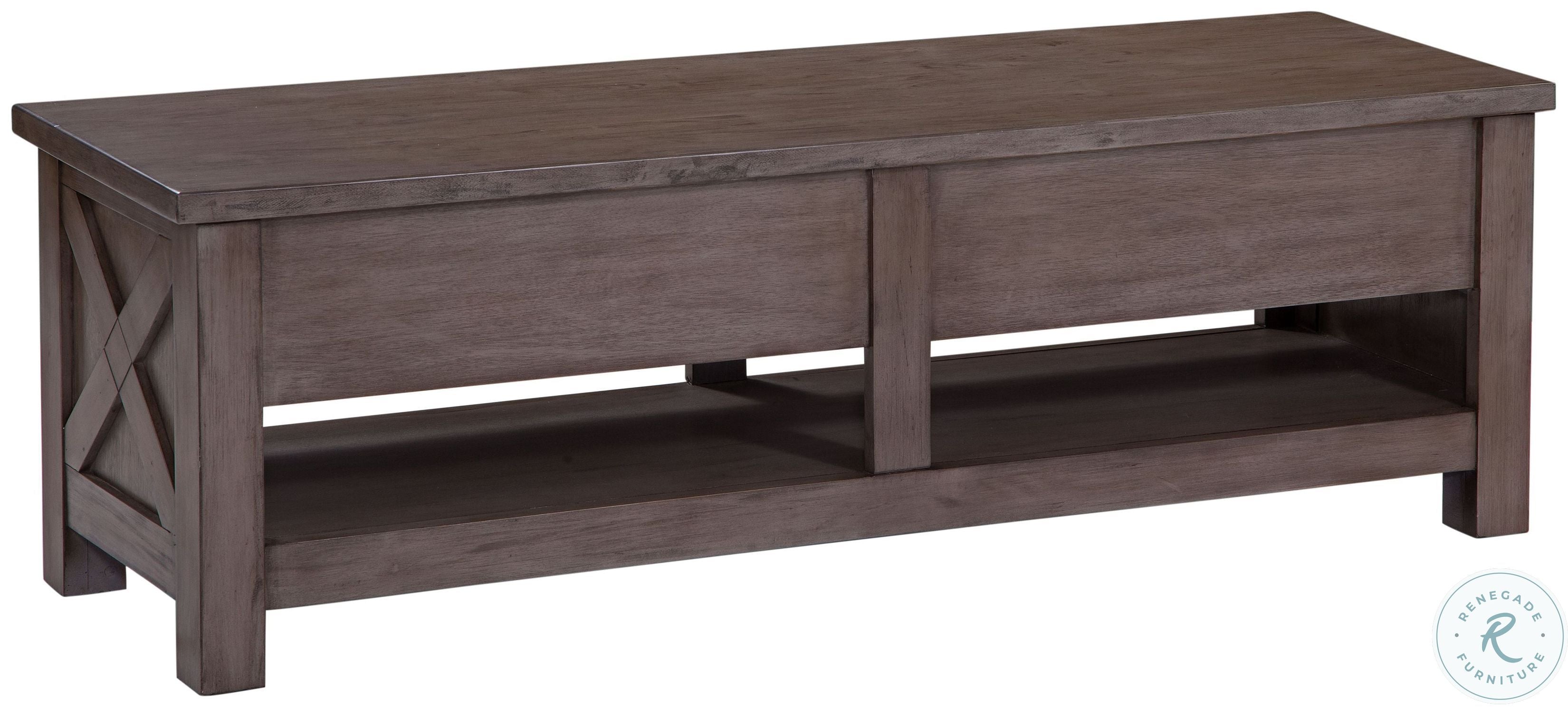 Modern Farmhouse Distressed Light Gray Bed Bench by Avalon Furniture