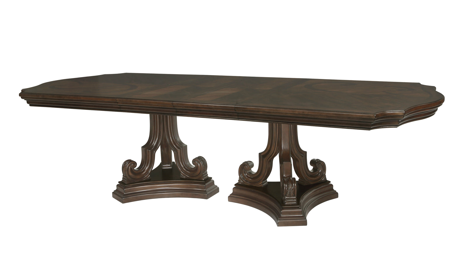 Extendable Dining Table in Rich Brown Acacia Wood By: Alabama Beds