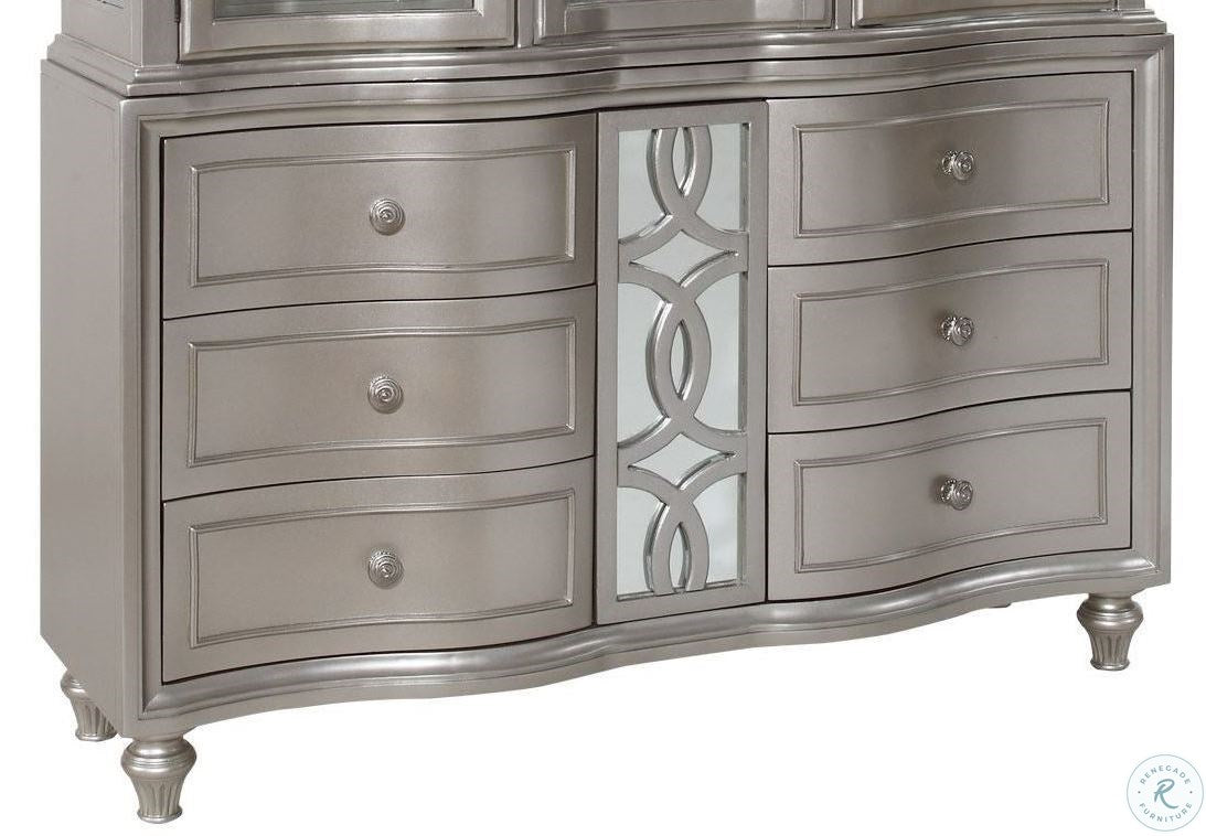 Platinum Wooden Sideboard Buffet Table with Storage By: Alabama Beds