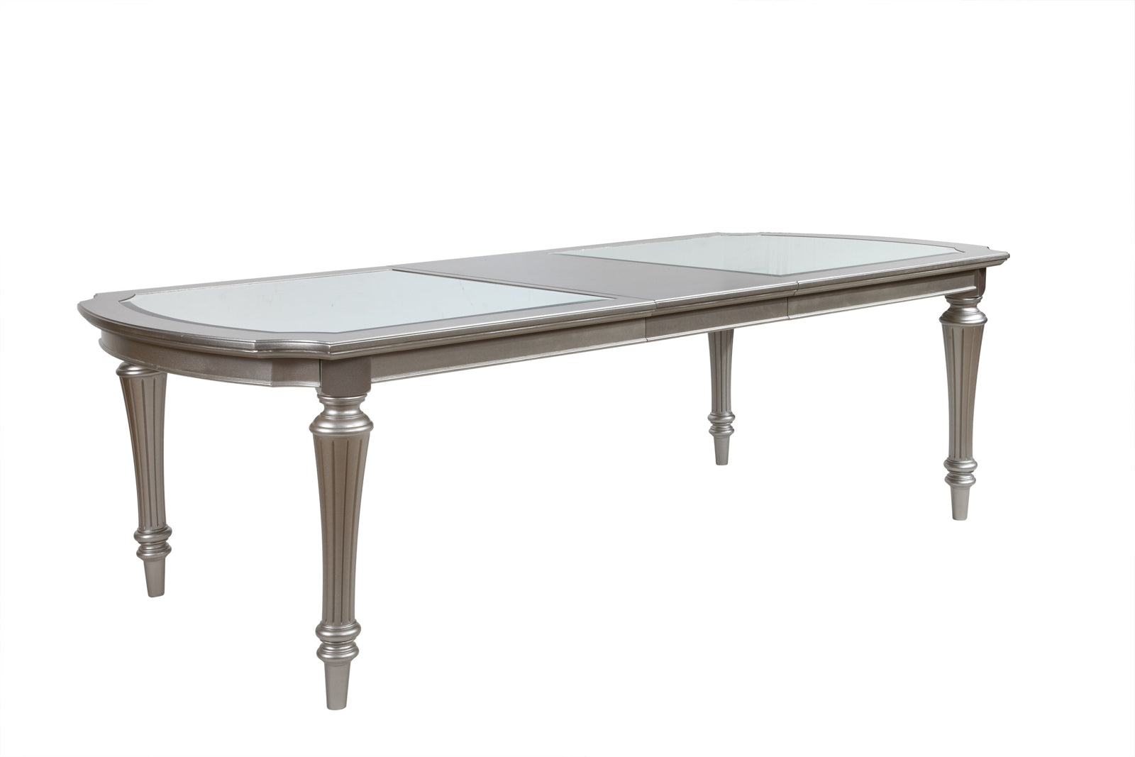 Platinum Extendable and Rectangular Dining Table By: Alabama Beds