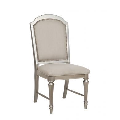 Set of 2 Regency Style Platinum Dining Chairs By: Alabama Beds