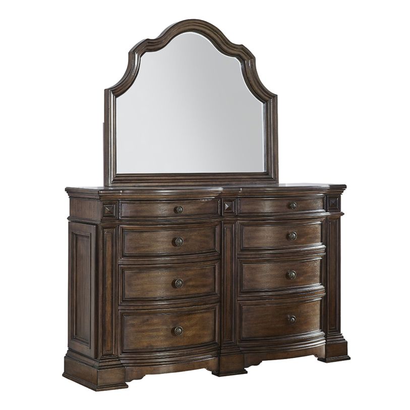 Avalon Furniture B430 Mirror in Brown Acacia B00430-M