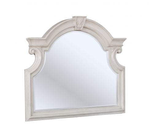 Avalon Furniture West Chester Mirror in Weathered Oak and White B0162N-M
