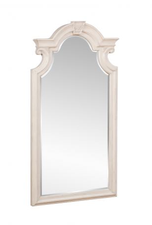 West Chester Full Body Floor Mirror in Oak and White By: Alabama Beds