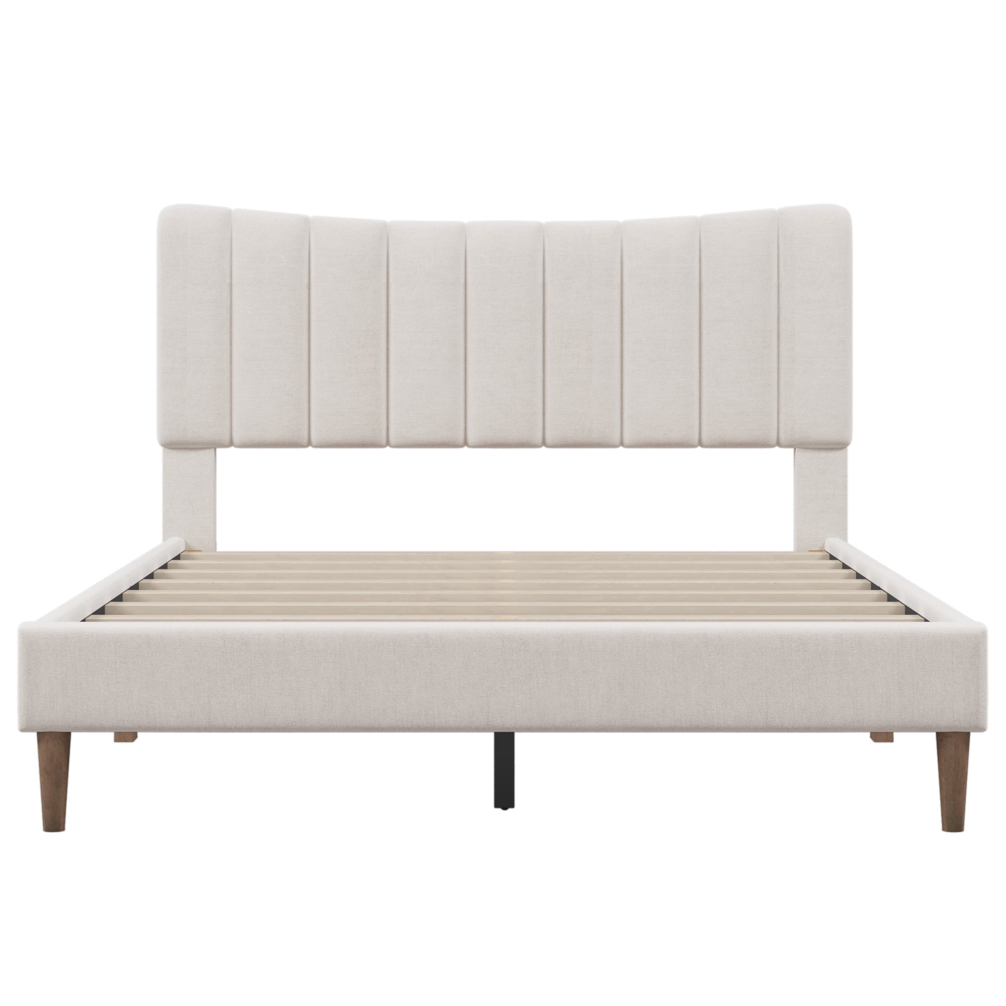 Upholstered Vertical Tufted bed Frame with Tufted Headboard By: Alabama Beds