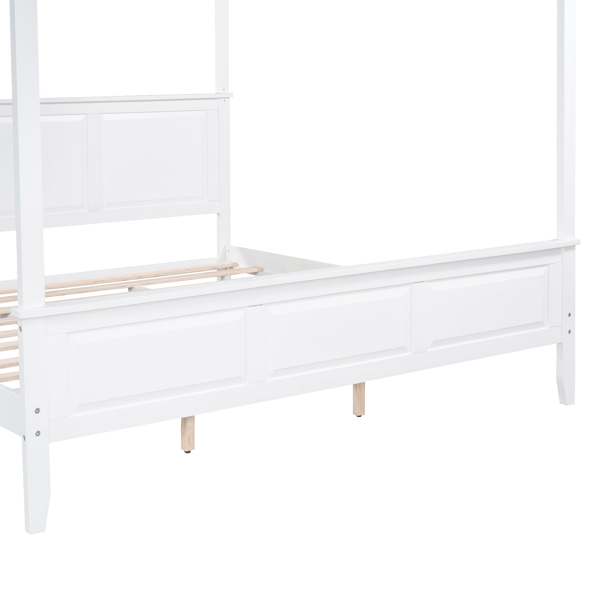 King Size Canopy Platform Bed with Headboard and Footboard By: Alabama Beds