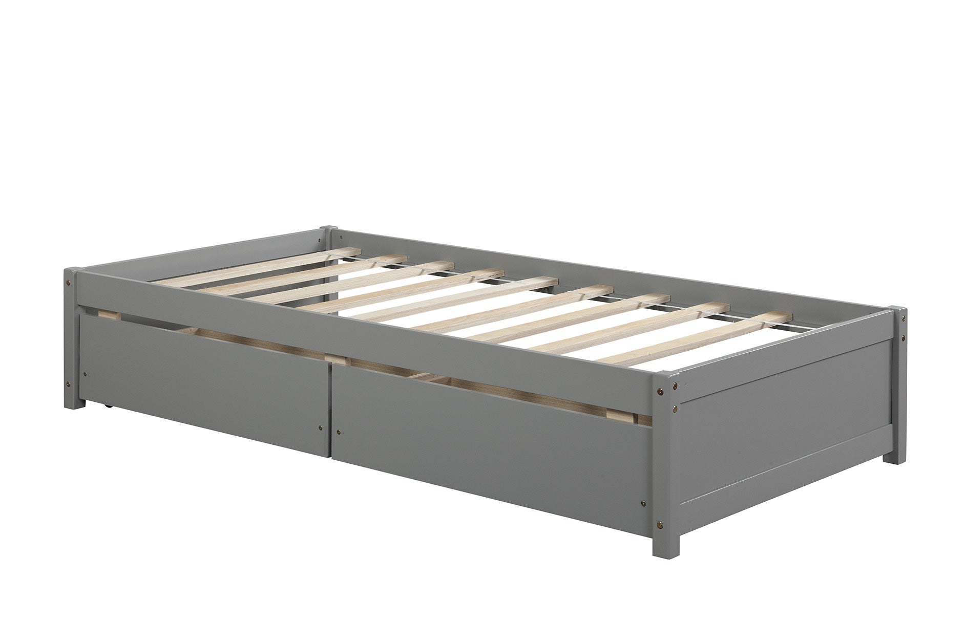 Twin Solid Wood Bed Frame with Storage Drawers By: Alabama Beds