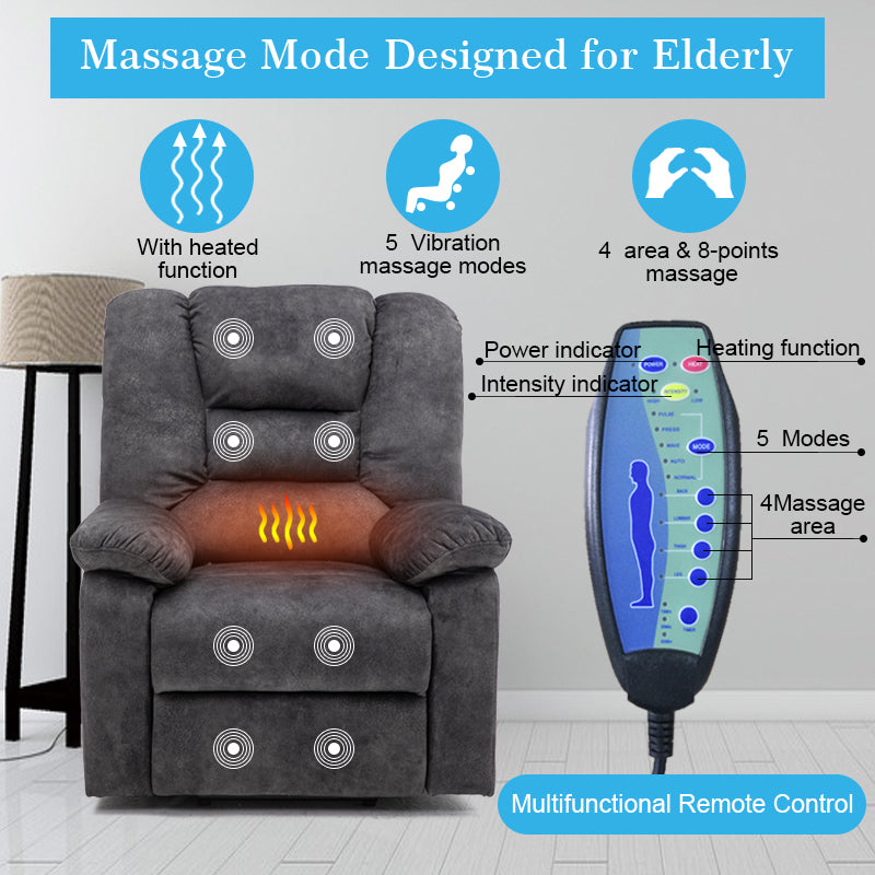 Remote Control Recliner Sofa Chair for Elderly By: Alabama Beds