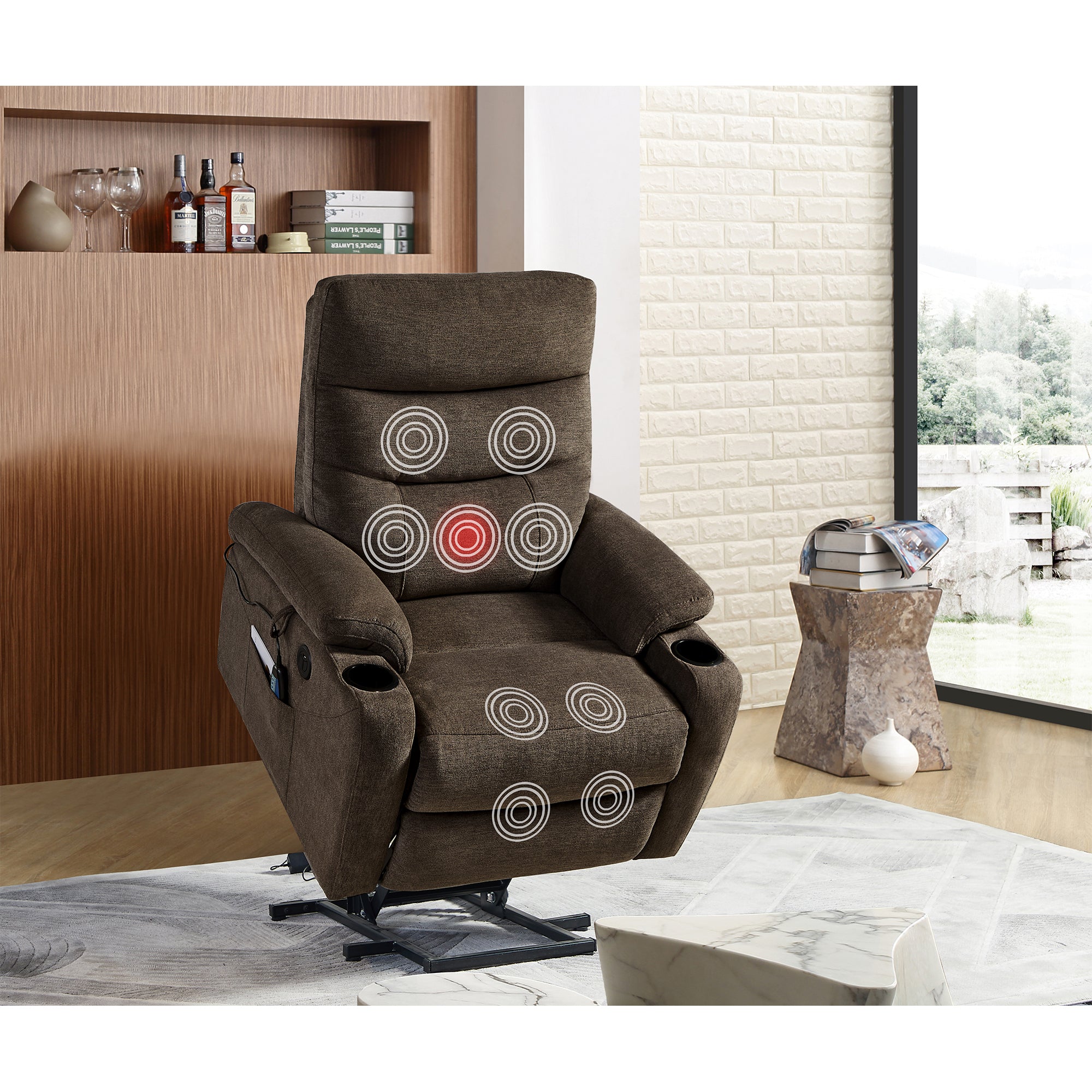 Liyasi Electric Power Recliner Relax Sofa Chair By: Alabama Beds