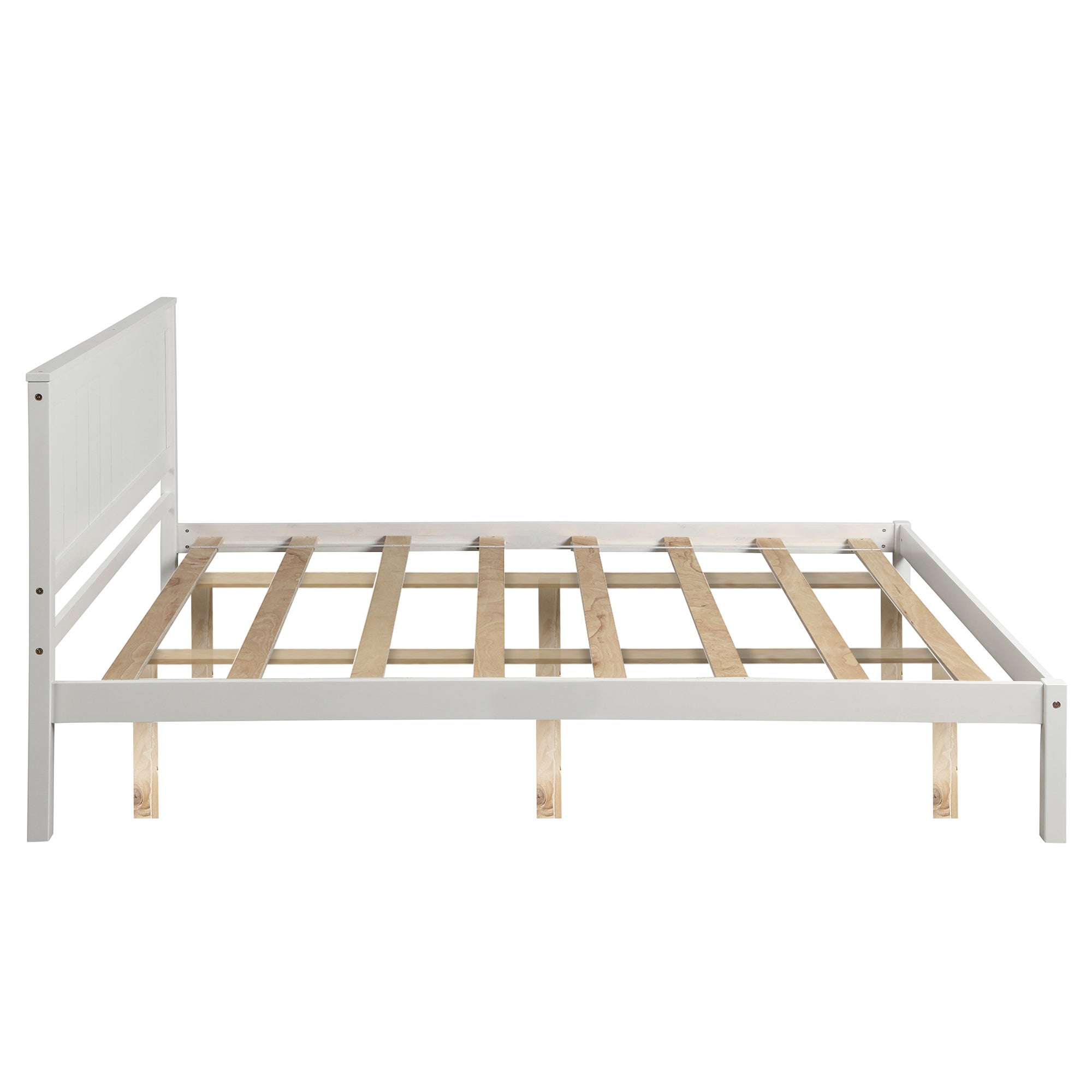 Platform Bed Frame with Headboard and Wood Slats By: Alabama Beds