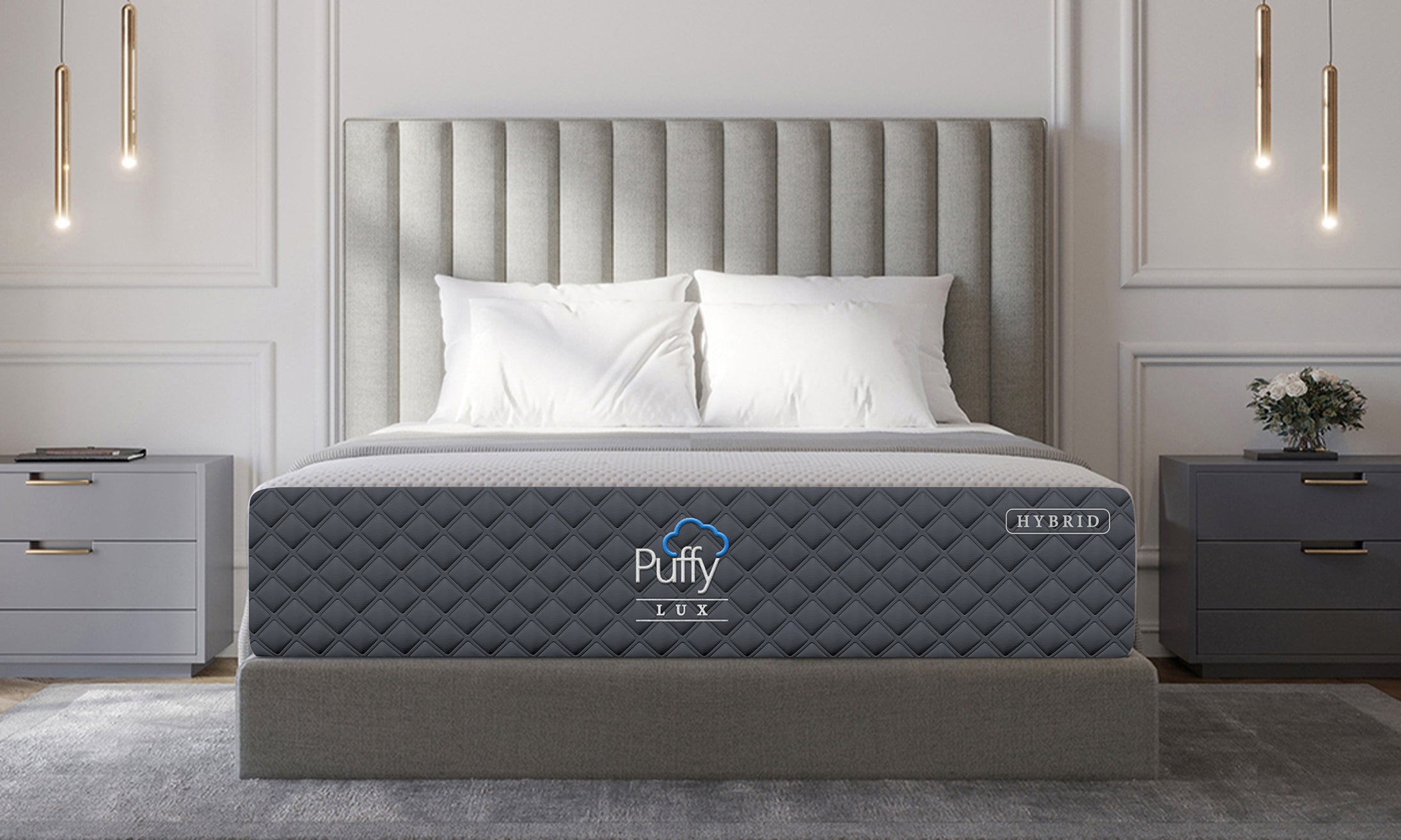 Comfortable Puffy Lux Mattress with Pressure Relief By: Alabama Beds