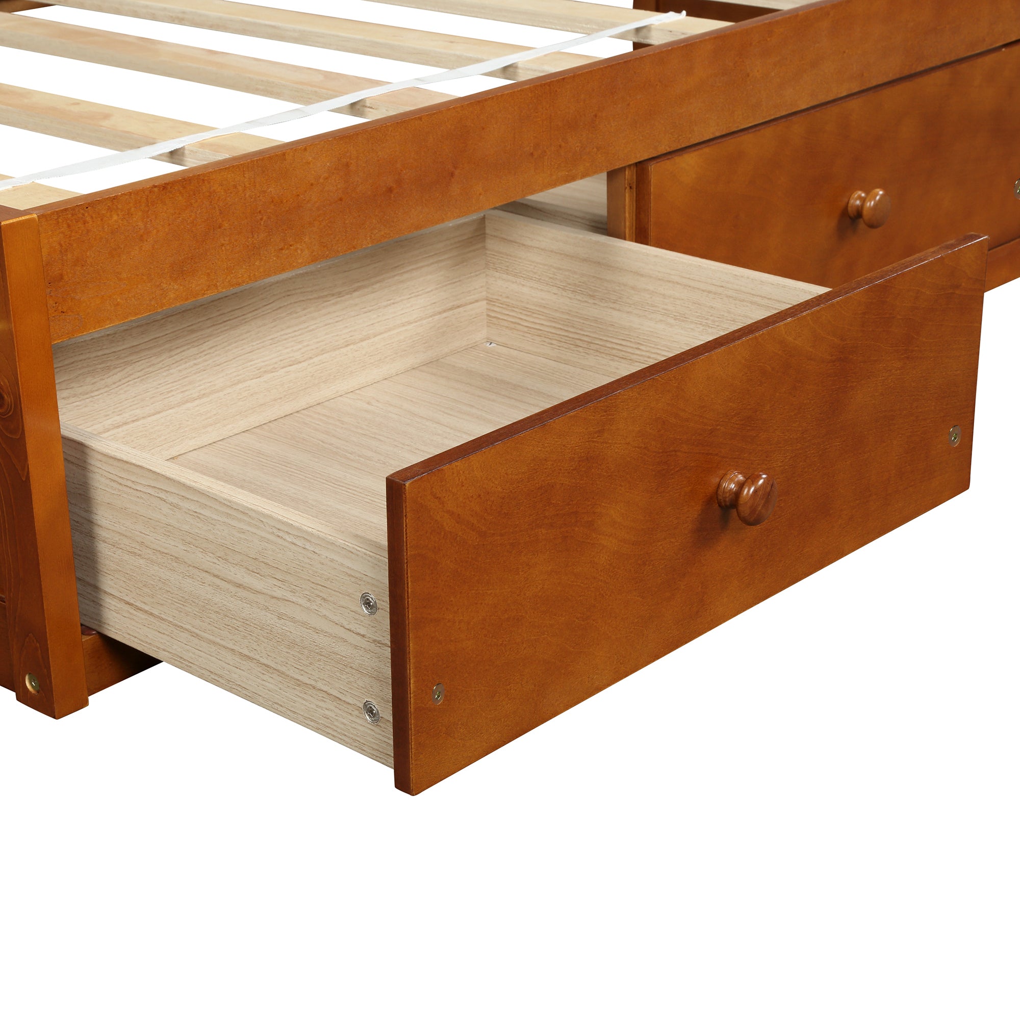 Orisfur. Twin Platform Bed Frame with Storage Drawers By: Alabama Beds