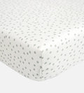 Bamboo Crib Sheets Dot Dreamy White