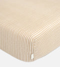 Bamboo Crib Sheets Stripes Stone