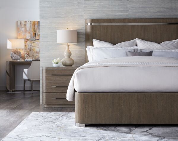 Hooker Furniture Bedroom Modern Mood Cal King Upholstered Panel Bed