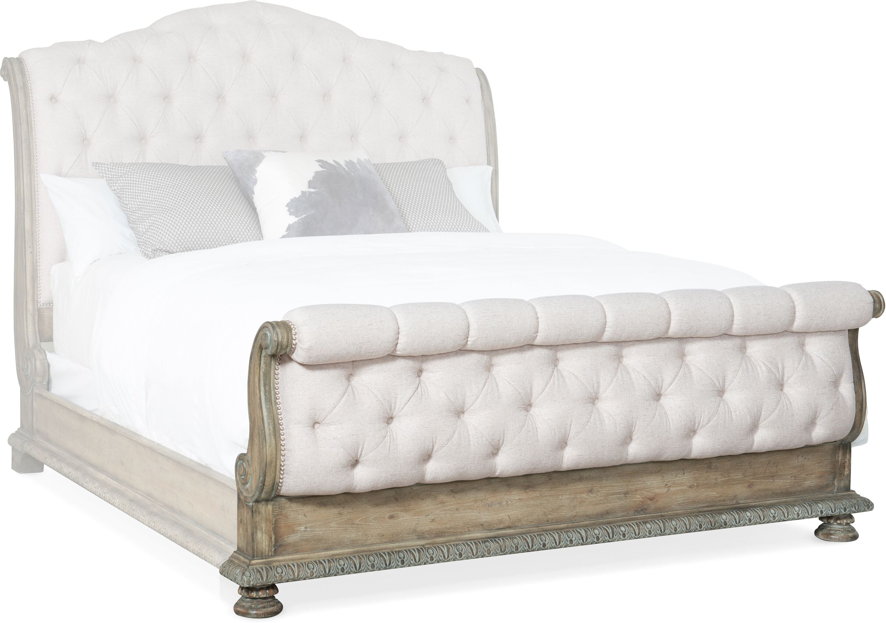 Hooker Furniture Bedroom Castella 6/6 Tufted Footboard