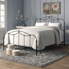 Metal Bed Queen Headboard