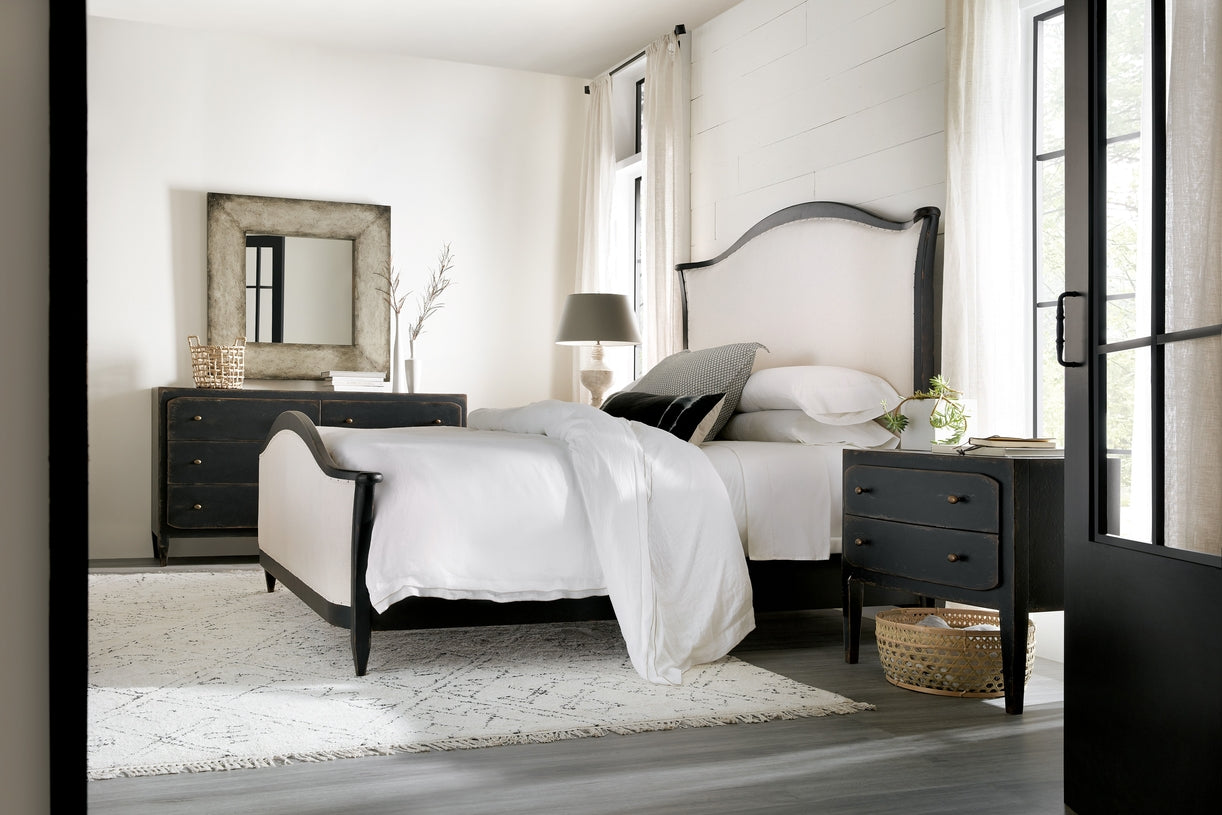 Hooker Furniture Bedroom Ciao Bella Upholstered Bed- Black