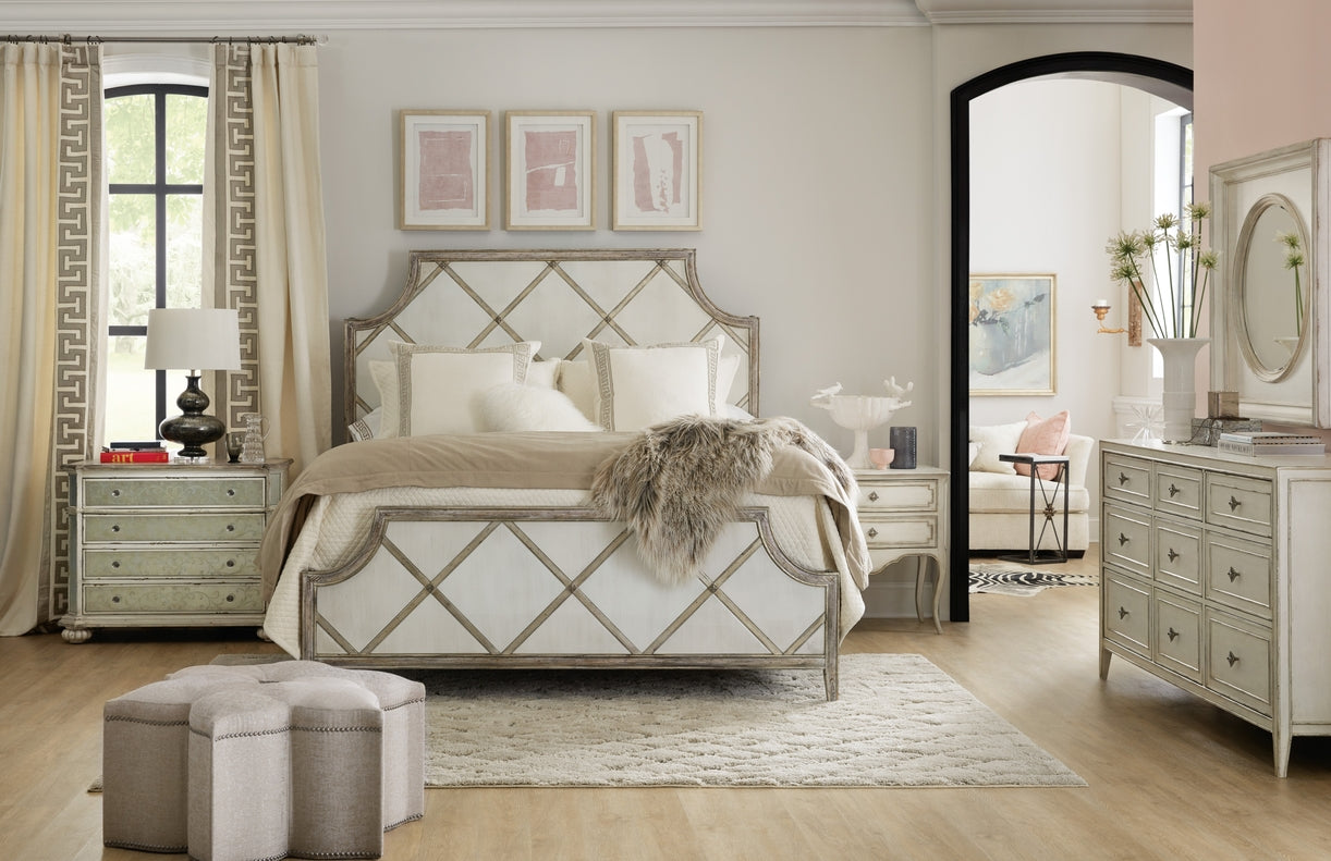 Hooker Furniture Bedroom Sanctuary Diamont Queen Panel Bed