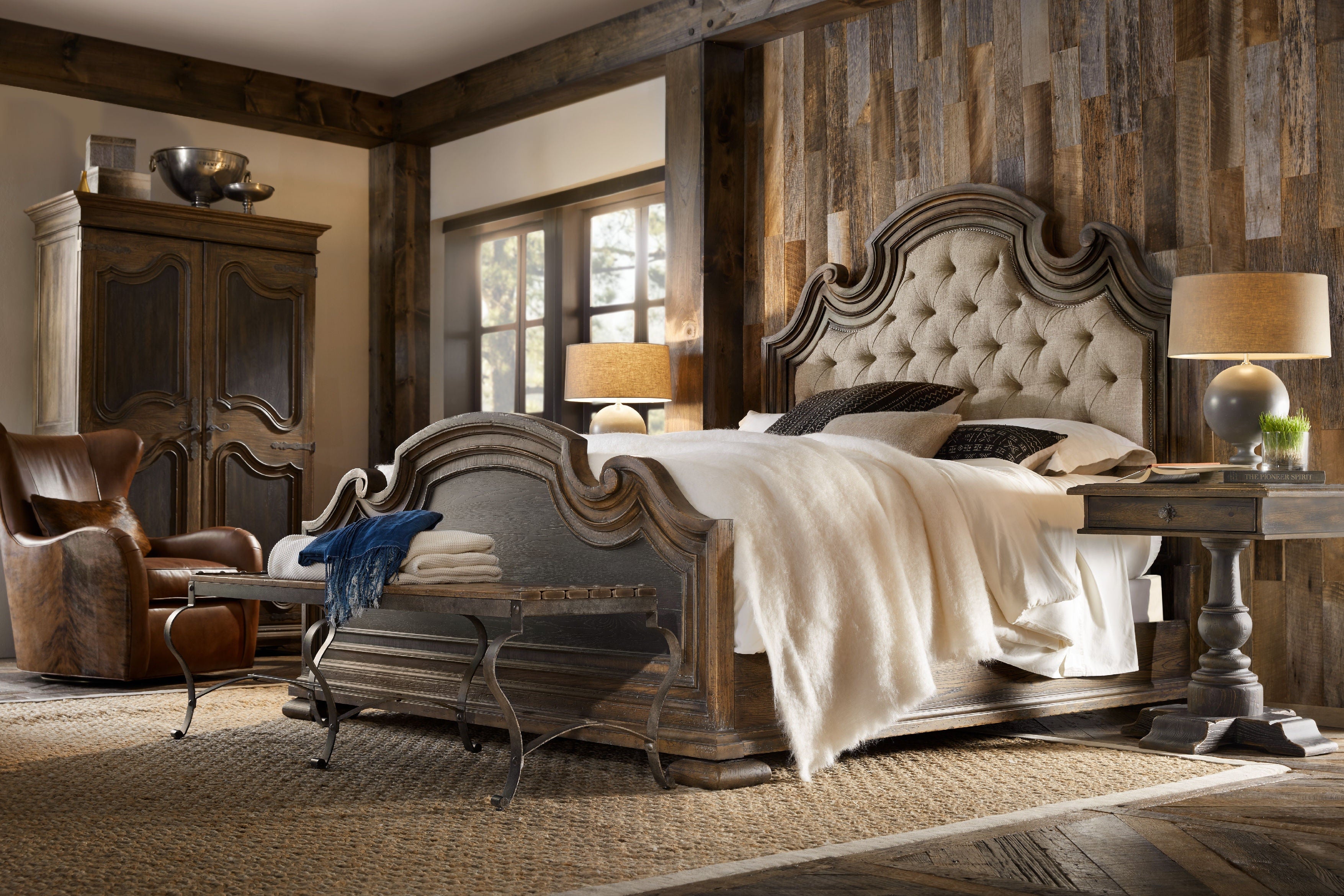 Hooker Furniture Bedroom Fair Oaks Uph Bed