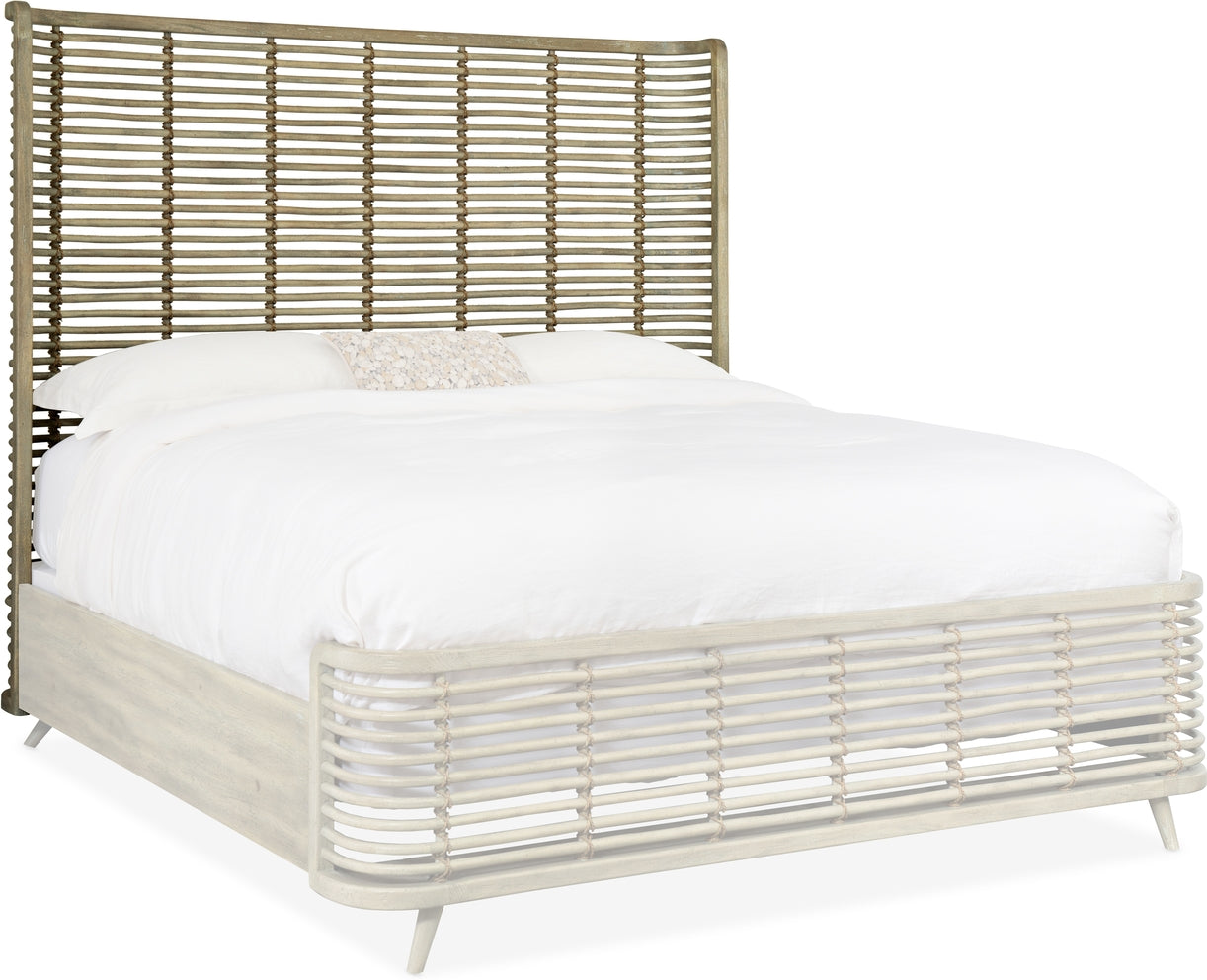 Hooker Furniture Bedroom Surfrider 5/0-6/6 Rattan Footboard