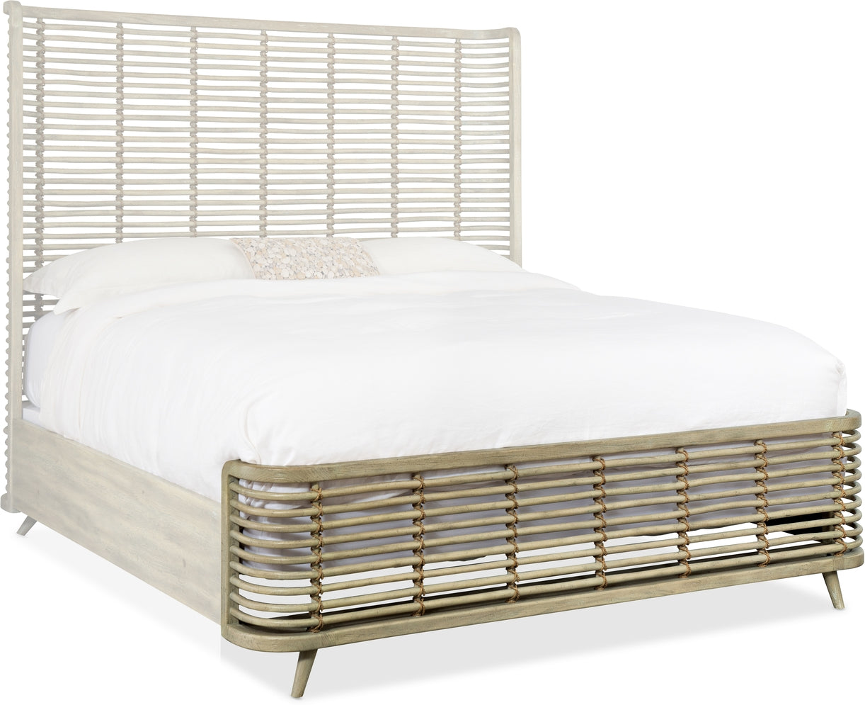 Hooker Furniture Bedroom Surfrider 5/0-6/6 Rattan Footboard