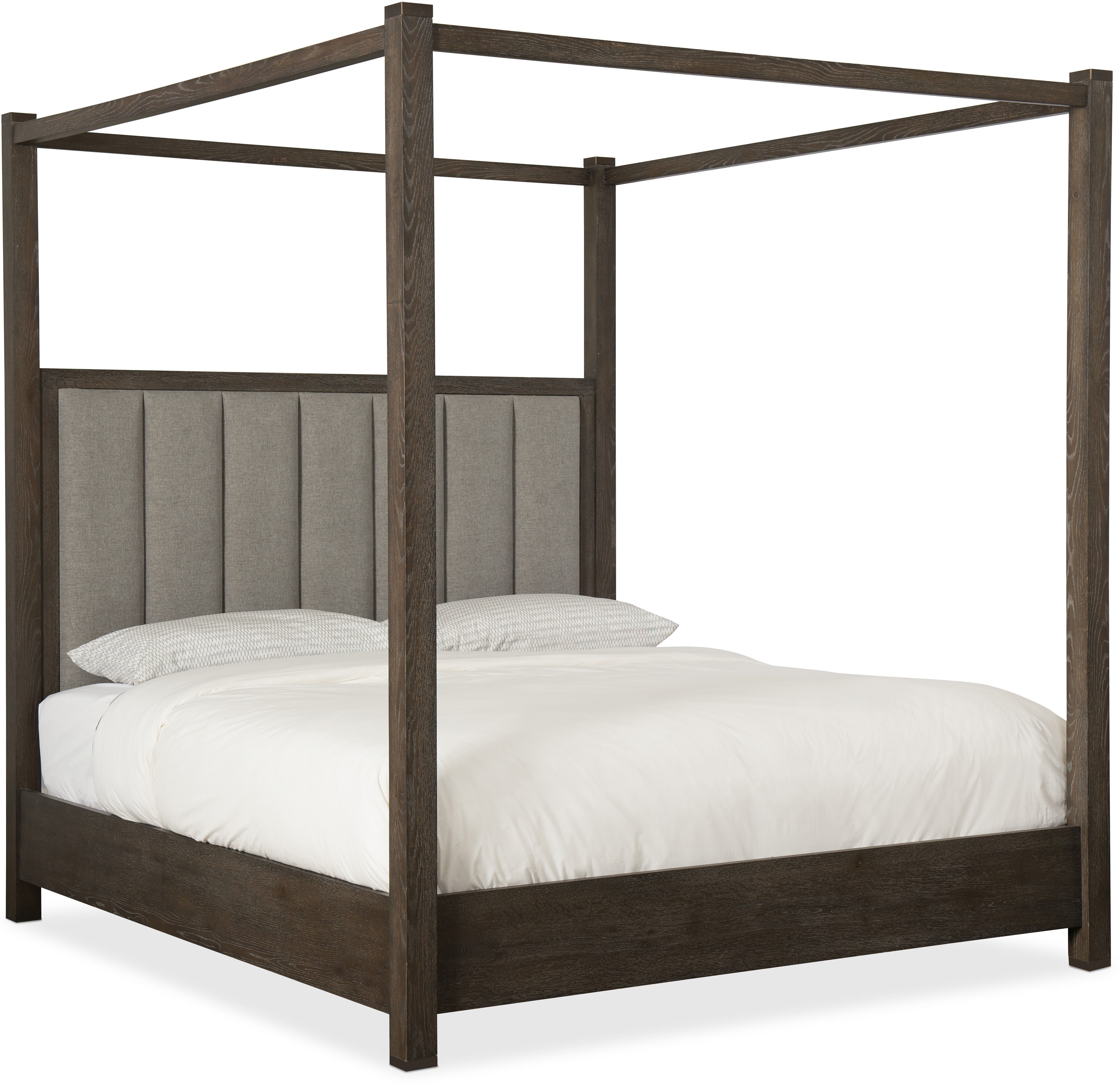 Hooker Furniture Bedroom Miramar Aventura Jackson King Poster Bed w-Tall Posts & Canopy