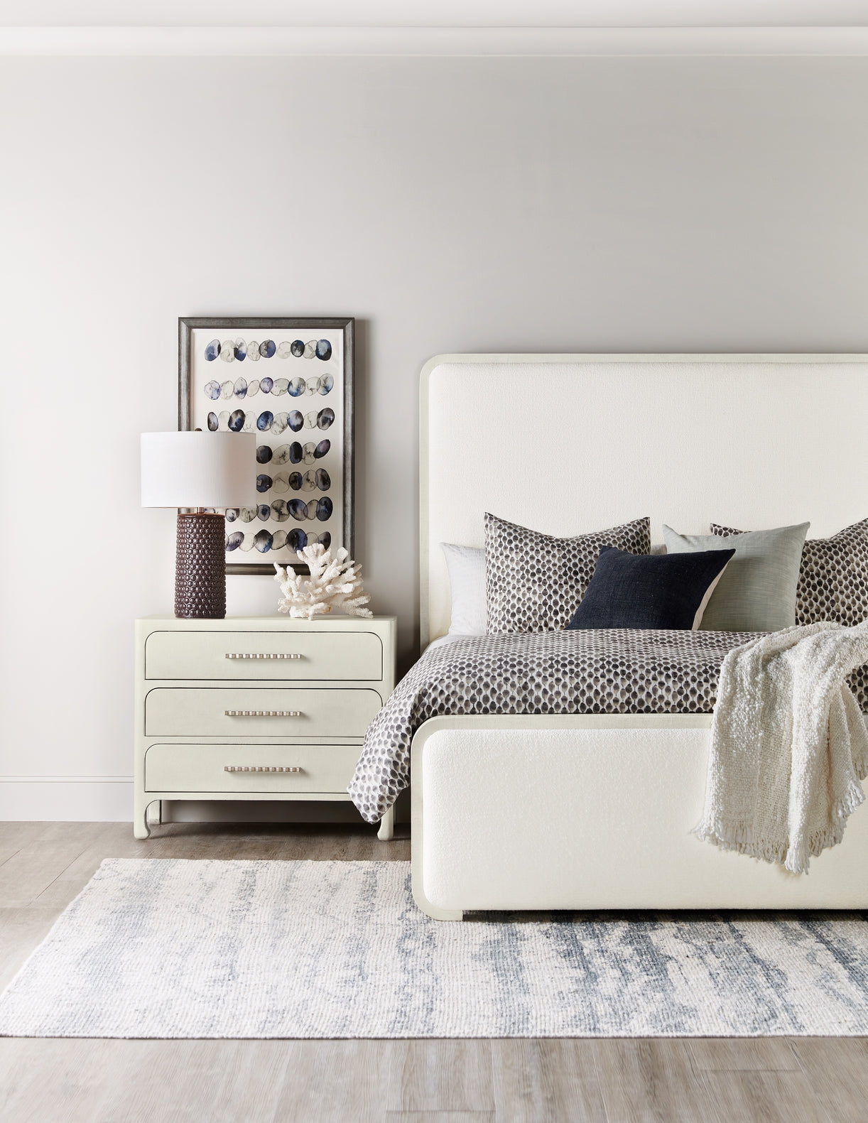 Hooker Furniture Bedroom Serenity Ashore Upholstered Panel Bed