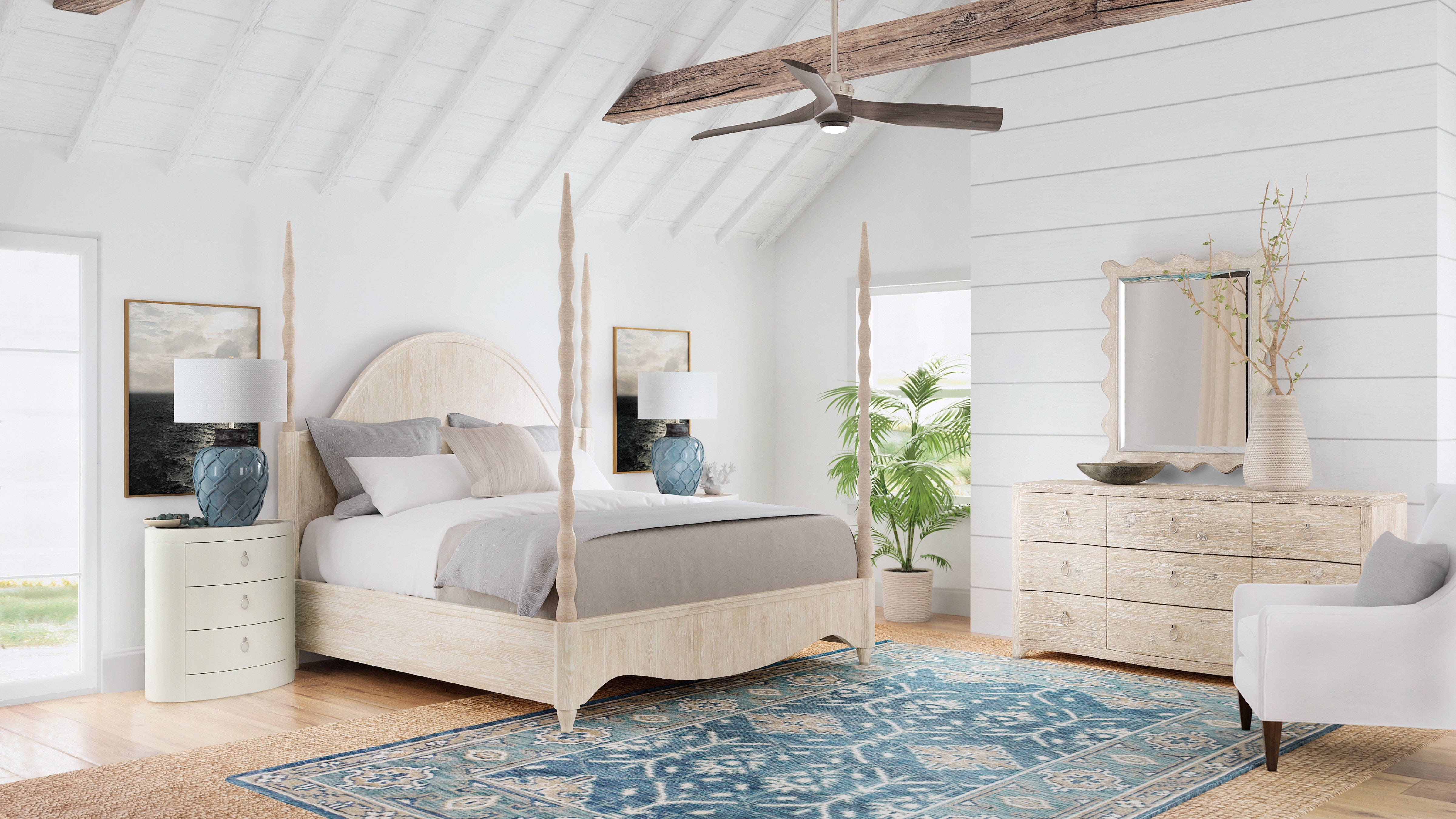 Hooker Furniture Bedroom Serenity Jetty Poster Bed