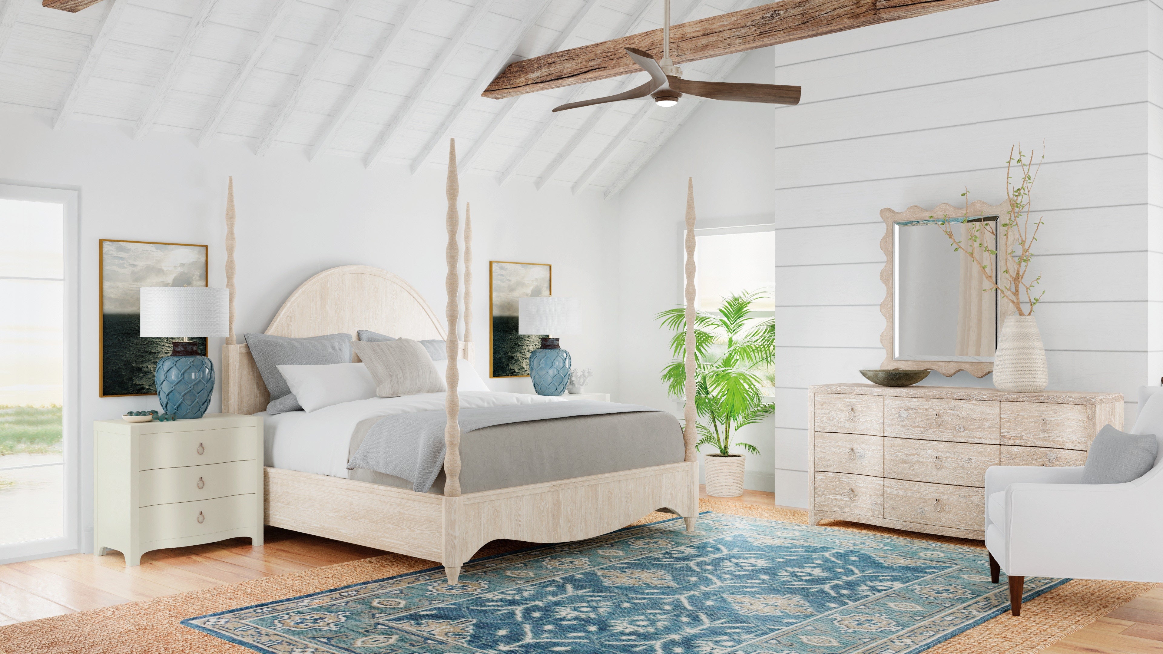 Hooker Furniture Bedroom Serenity Jetty Poster Bed