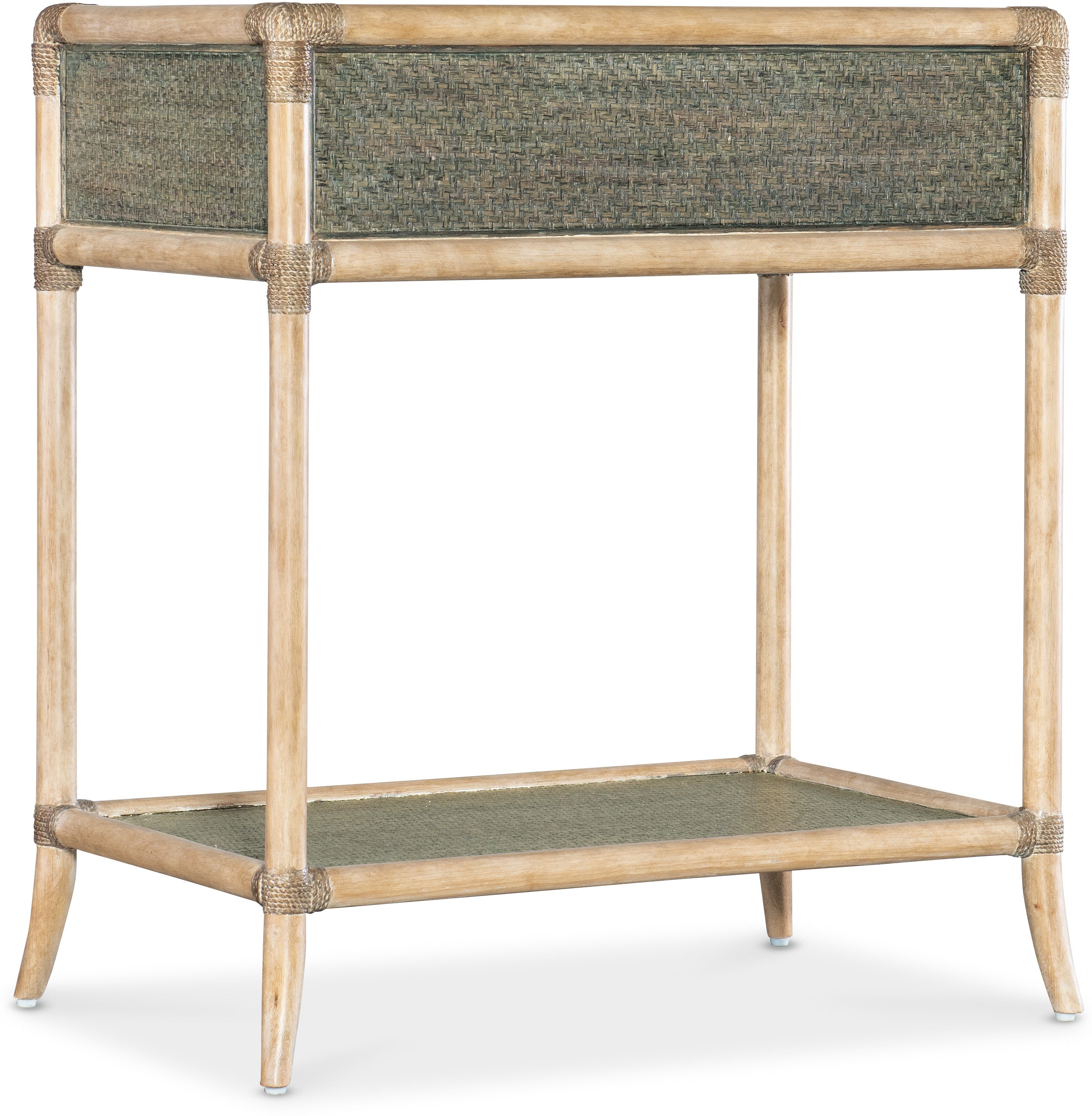 Hooker Furniture Retreat Pole Rattan Bedside Table