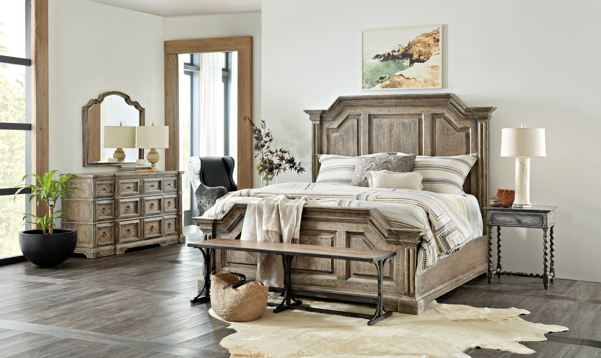 Hooker Furniture Bedroom La Grange Bradshaw Queen Panel Bed