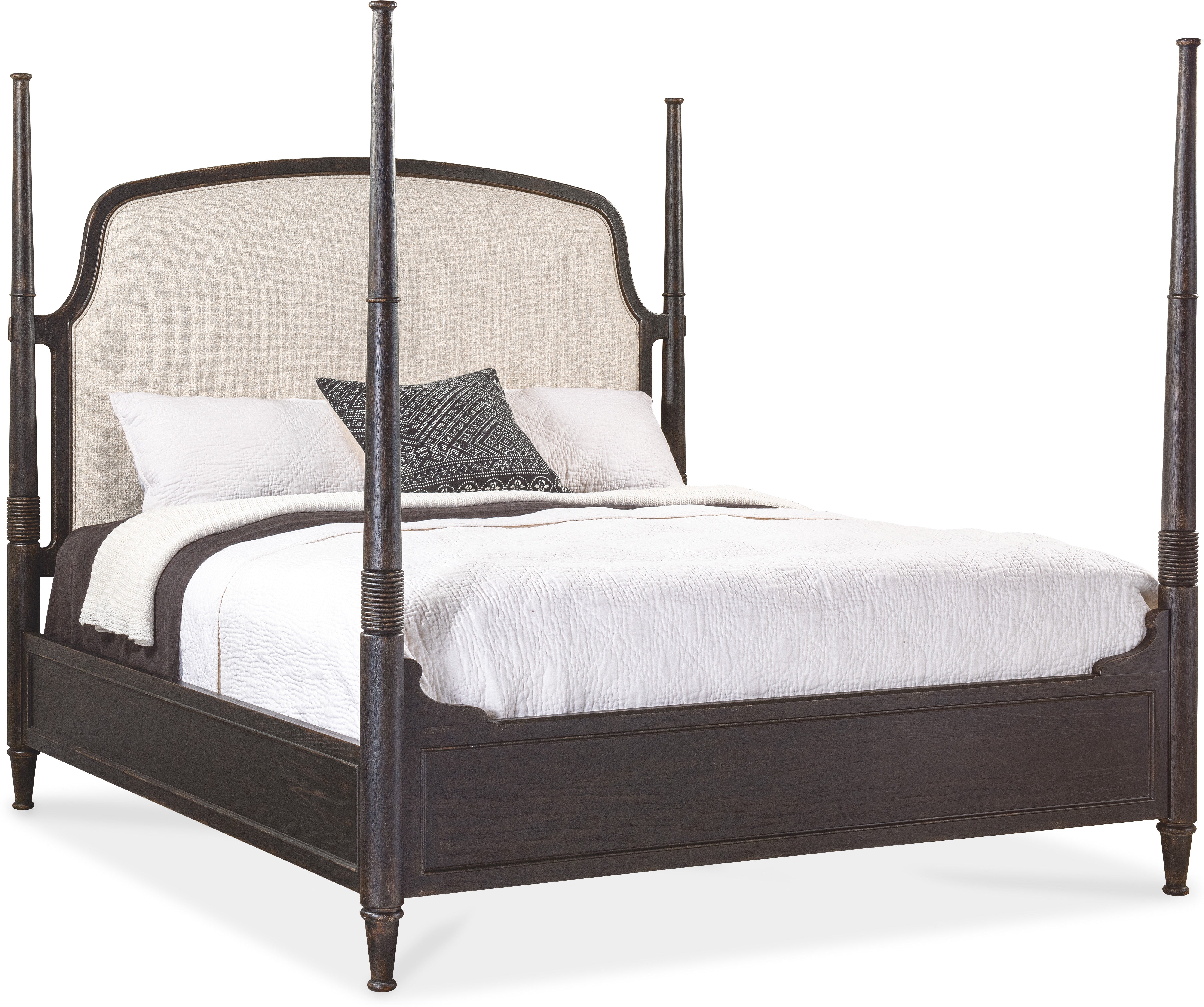 Hooker Furniture Bedroom Americana Queen Upholstered Poster Bed