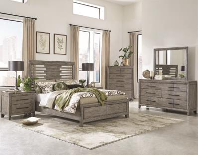 Harper Falls Lodge Gray Full/Queen Headboard