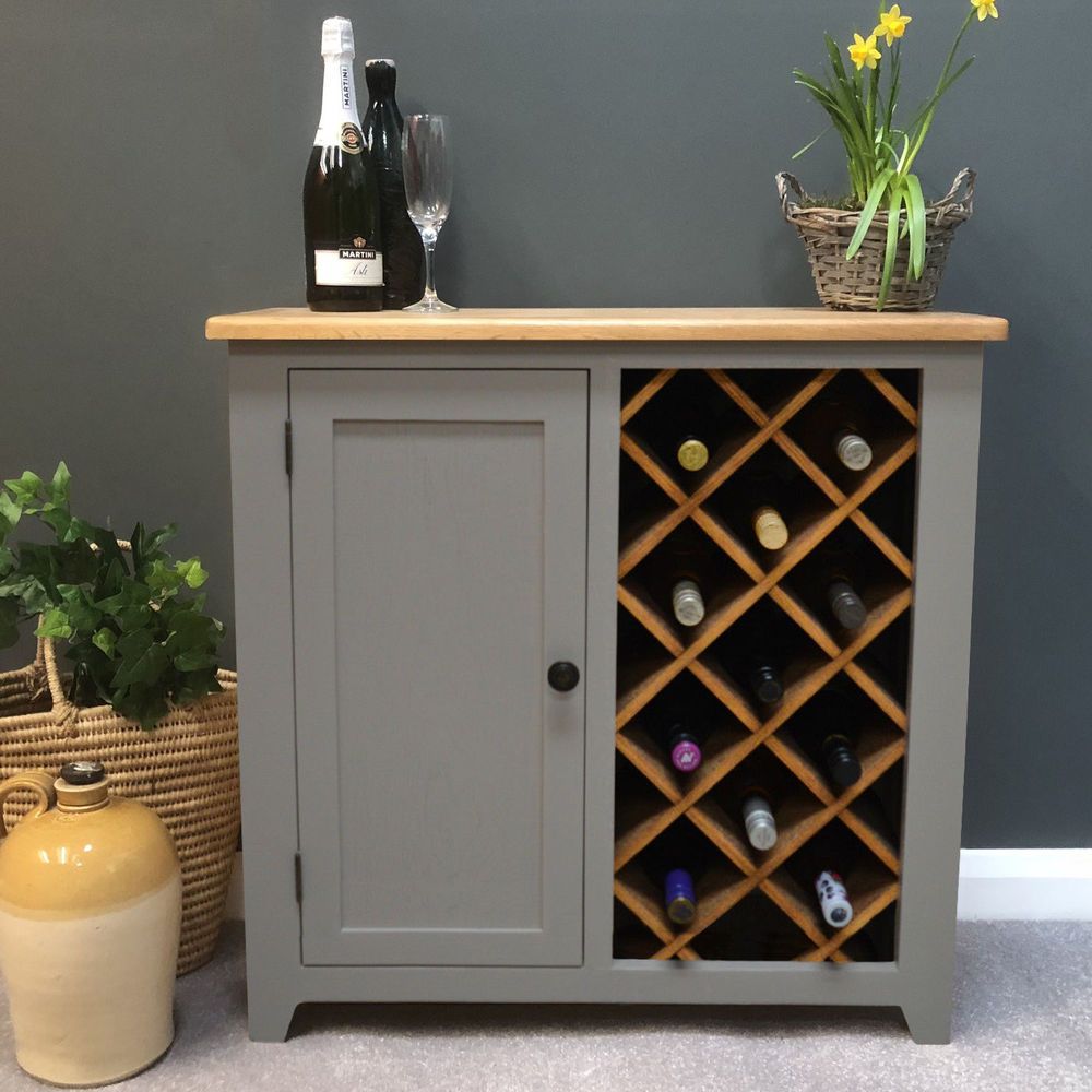 Grey Wine Rack