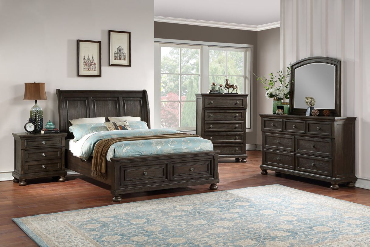Lauren Brushed Brown Acacia Chest by Avalon Furniture