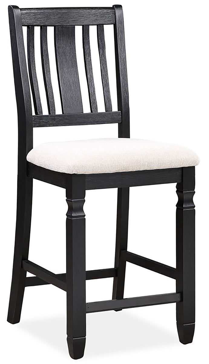 Casual Set of 2 Dining Counter Chairs in Dark Oak By: Alabama Beds