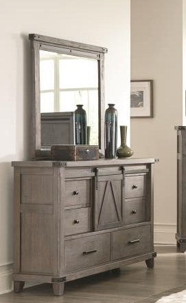 Barndoor Gray Mirror