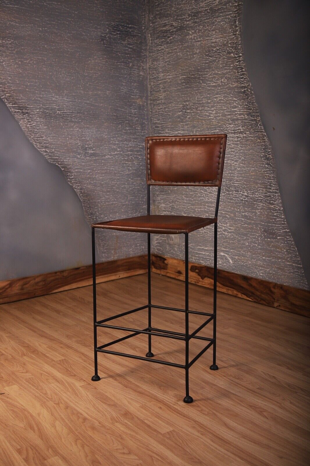 760-24 Brown Metal Stool