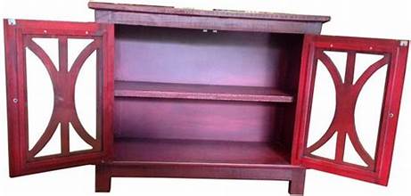 Red Two Door Console 47-810