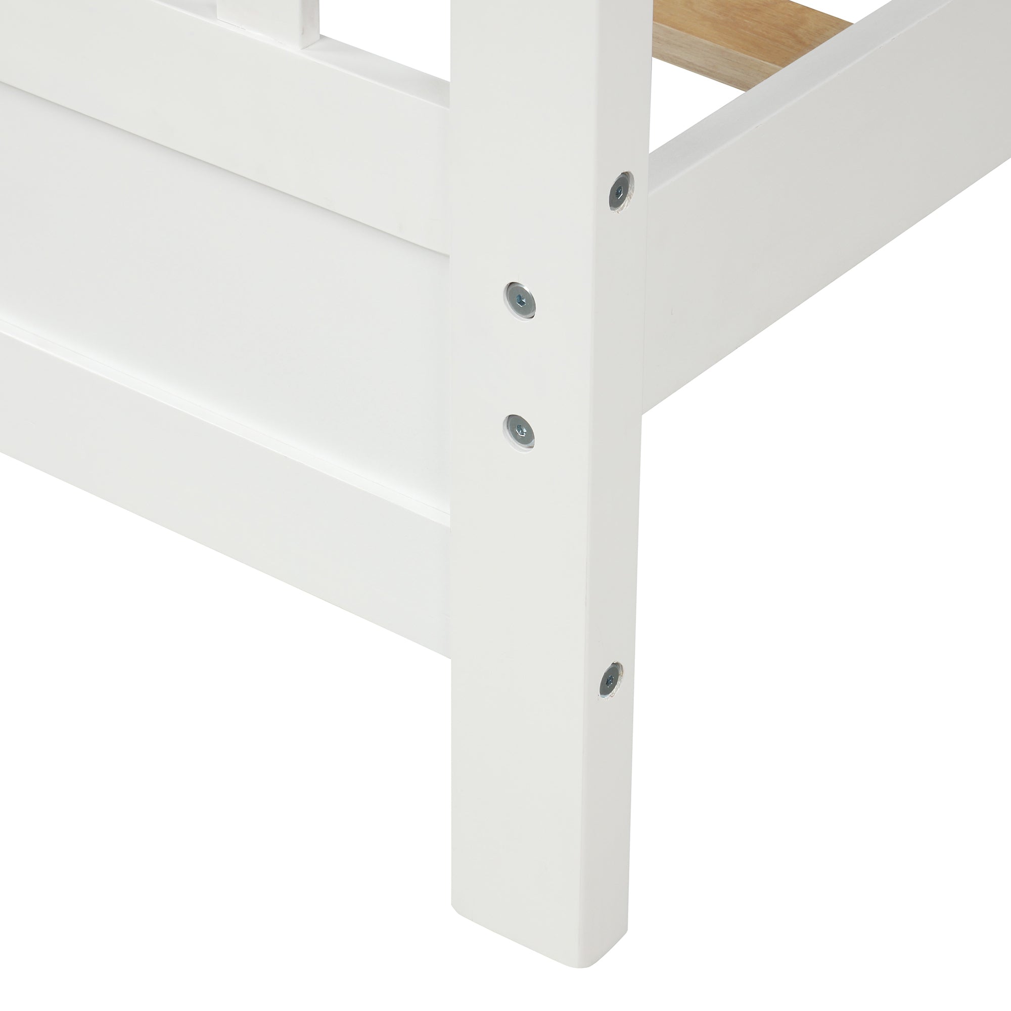 White Wooden Platform Bed Frame with Headboard and Footboard by: Alabama Beds